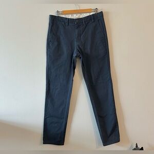 Norse Projects Aros Regular Italian Brushed Twill Chino Pants Navy 32